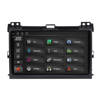 Navigatie 2K Toyota Prado J120 (2002-2010), Android, S-Quadcore / 4GB RAM + 64GB ROM, 9.5 Inch - AD-BGS90042K+AD-BGRKIT083