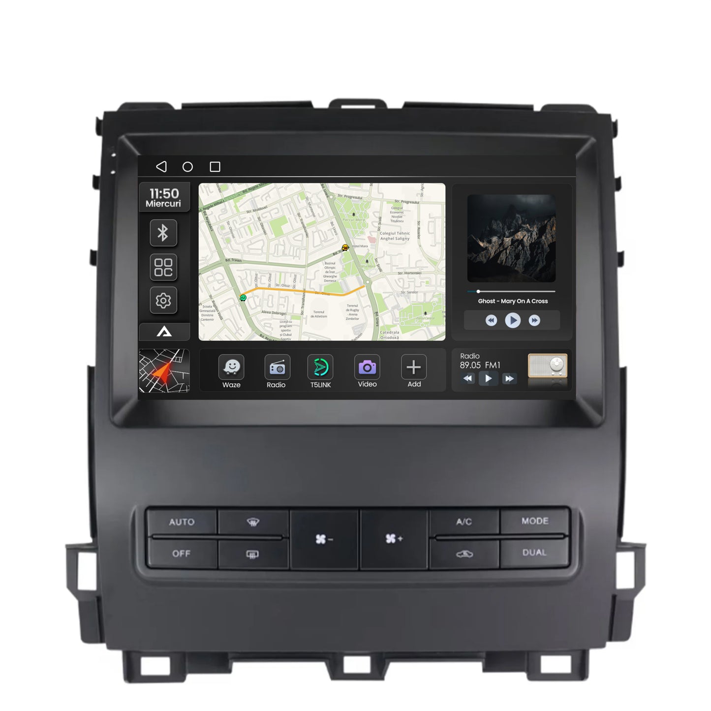 Navigatie 2K Toyota Prado J120 (2002-2010), Android, S-Quadcore / 4GB RAM + 64GB ROM, 9.5 Inch - AD-BGS90042K+AD-BGRKIT083V2