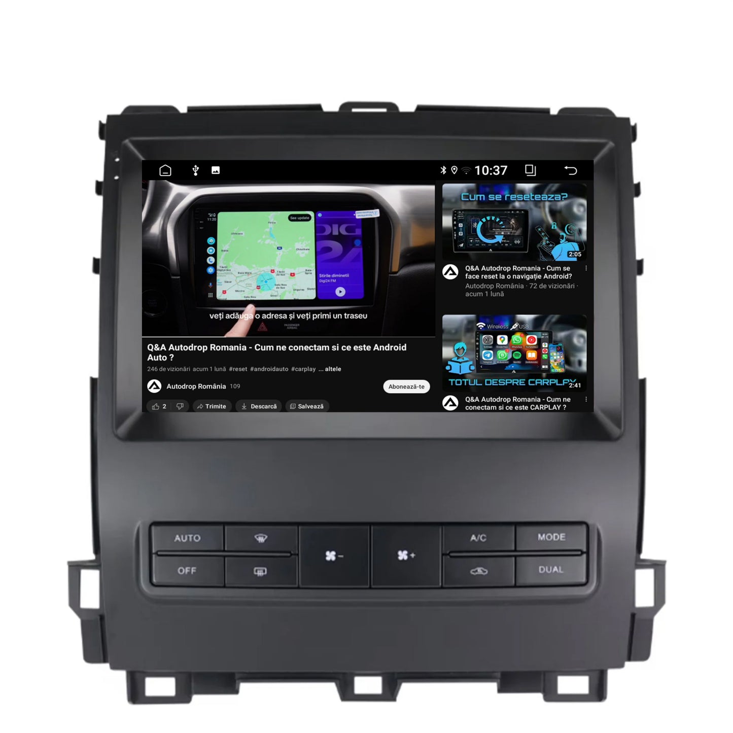 Navigatie 2K Toyota Prado J120 (2002-2010), Android, S-Quadcore / 4GB RAM + 64GB ROM, 9.5 Inch - AD-BGS90042K+AD-BGRKIT083V2