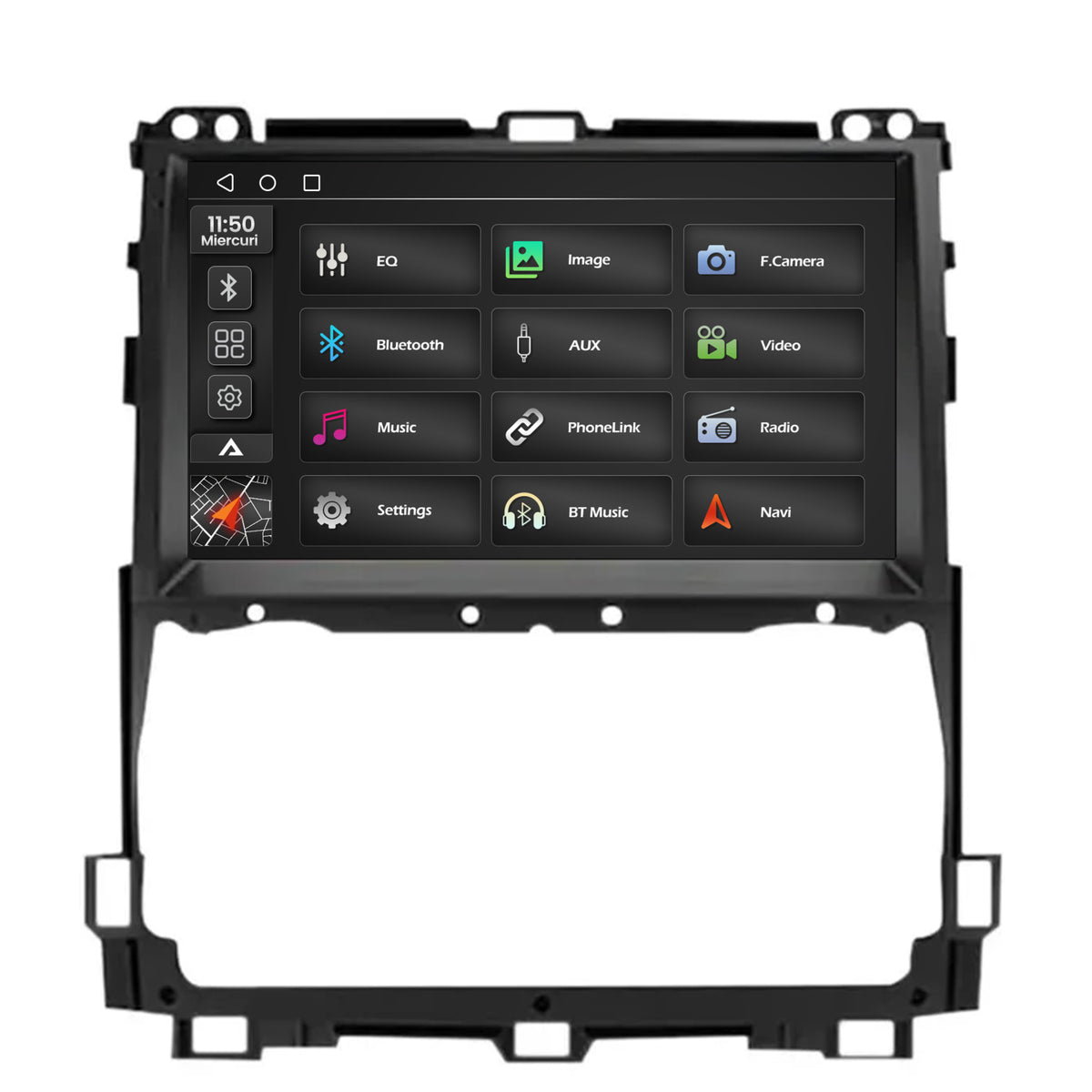 Navigatie 2K Toyota Prado J120 (2002-2010), Android, S-Quadcore / 4GB RAM + 64GB ROM, 9.5 Inch - AD-BGS90042K+AD-BGRKIT084