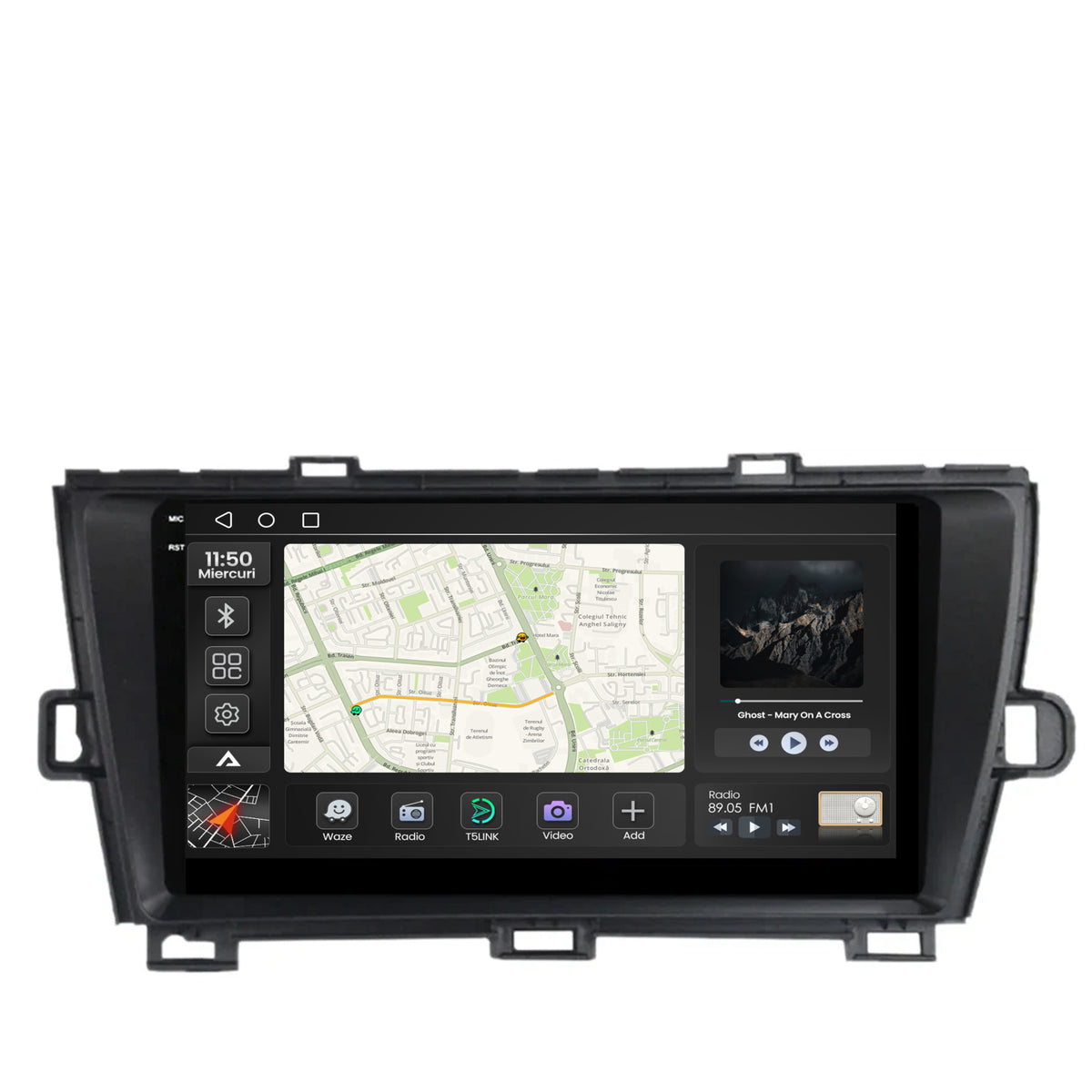 Navigatie 2K Toyota Prius (2009-2014), Android, S-Quadcore / 4GB RAM + 64GB ROM, 9.5 Inch - AD-BGS90042K+AD-BGRKIT089