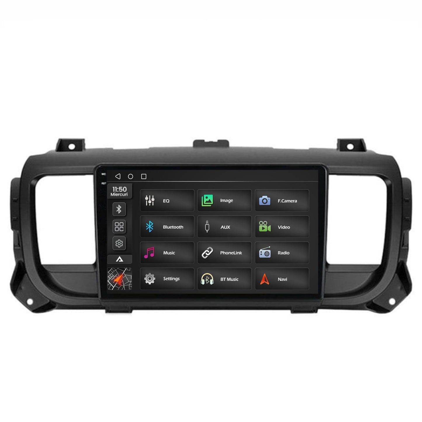Navigatie 2K Toyota Proace (2016+), Android, S-Quadcore / 4GB RAM + 64GB ROM, 9.5 Inch - AD-BGS90042K+AD-BGRKIT065V2
