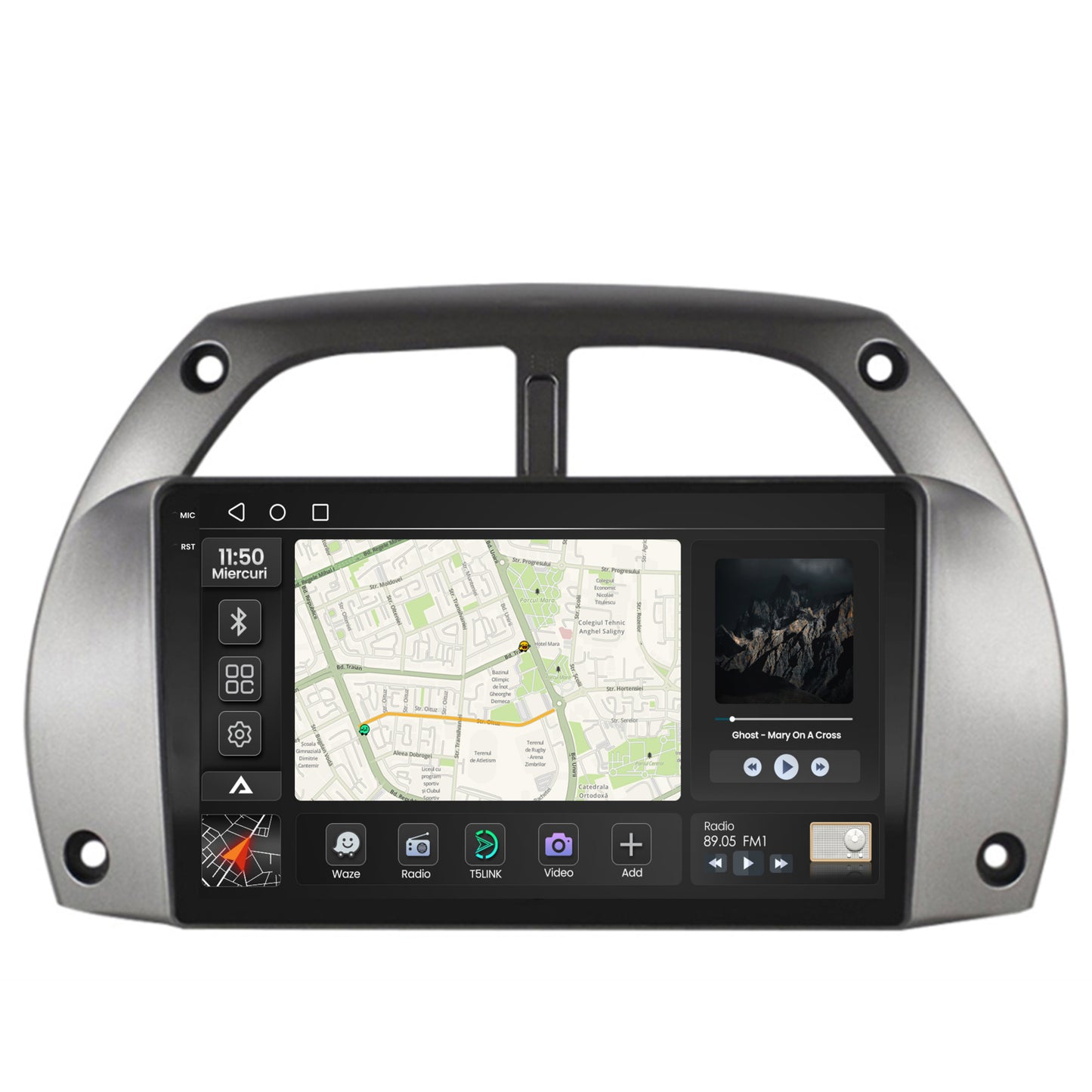 Navigatie 2K Toyota RAV4 (2001-2006), Android, S-Quadcore / 4GB RAM + 64GB ROM, 9.5 Inch - AD-BGS90042K+AD-BGRKIT109