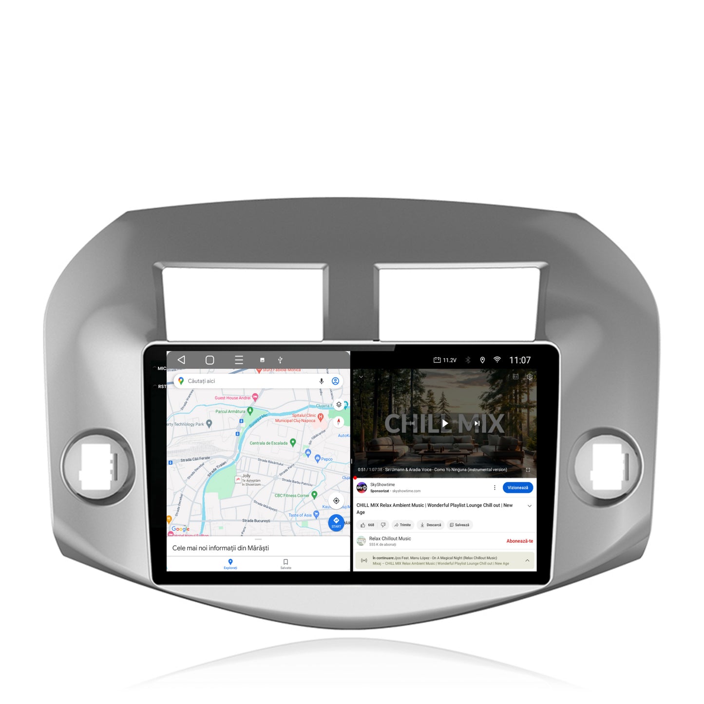 Navigatie 2K Toyota RAV4 (2005-2013), Android, S-Quadcore / 4GB RAM + 64GB ROM, 10.36 Inch - AD-BGS100042K+AD-BGRKIT069A