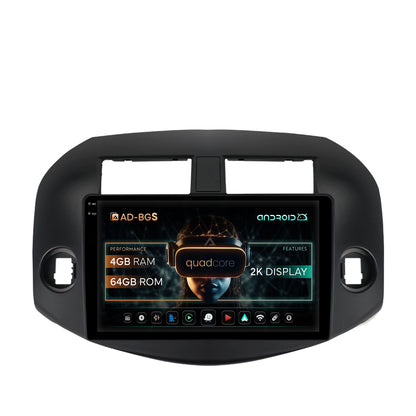 Navigatie 2K Toyota RAV4 (2005-2013), Android, S-Quadcore / 4GB RAM + 64GB ROM, 10.36 Inch - AD-BGS100042K+AD-BGRKIT069B
