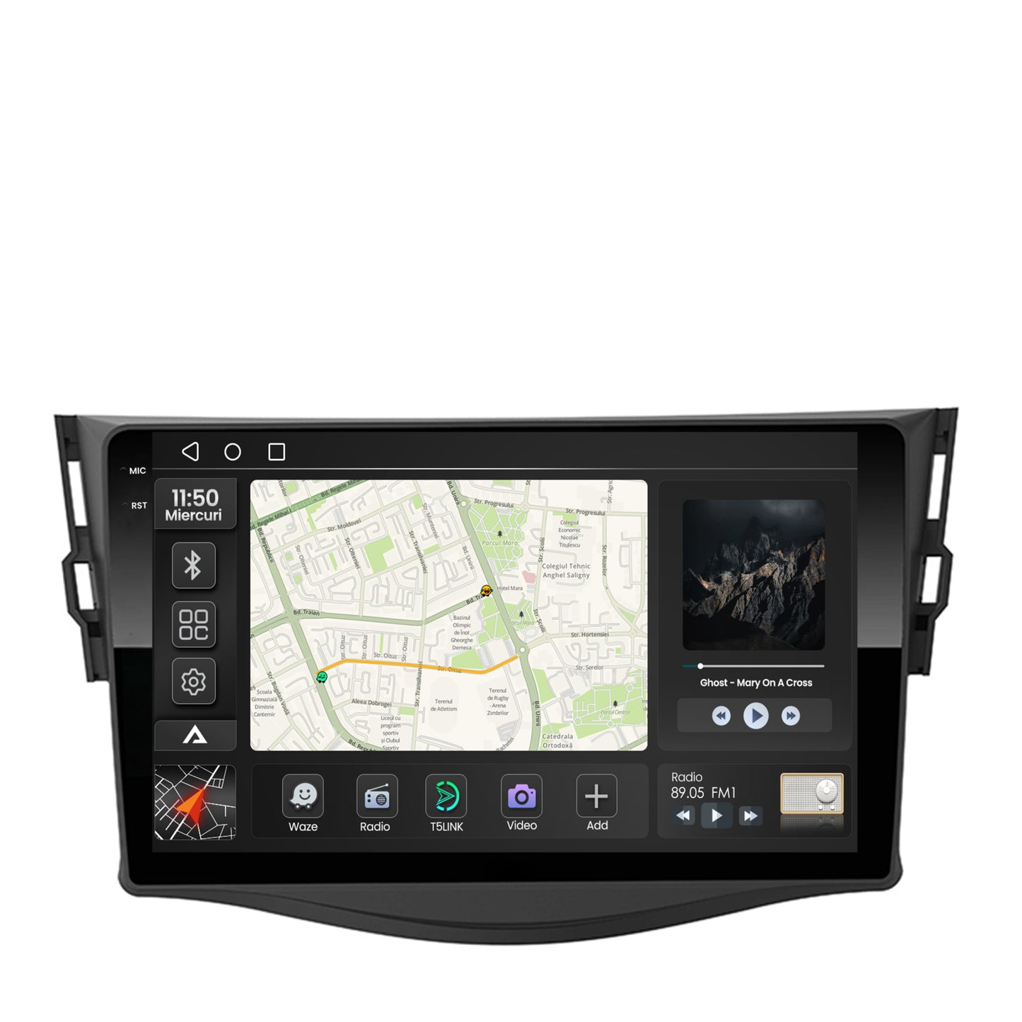 Navigatie 2K Toyota RAV4 (2006-2013), Android, S-Quadcore / 4GB RAM + 64GB ROM, 9.5 Inch - AD-BGS90042K+AD-BGRKIT096