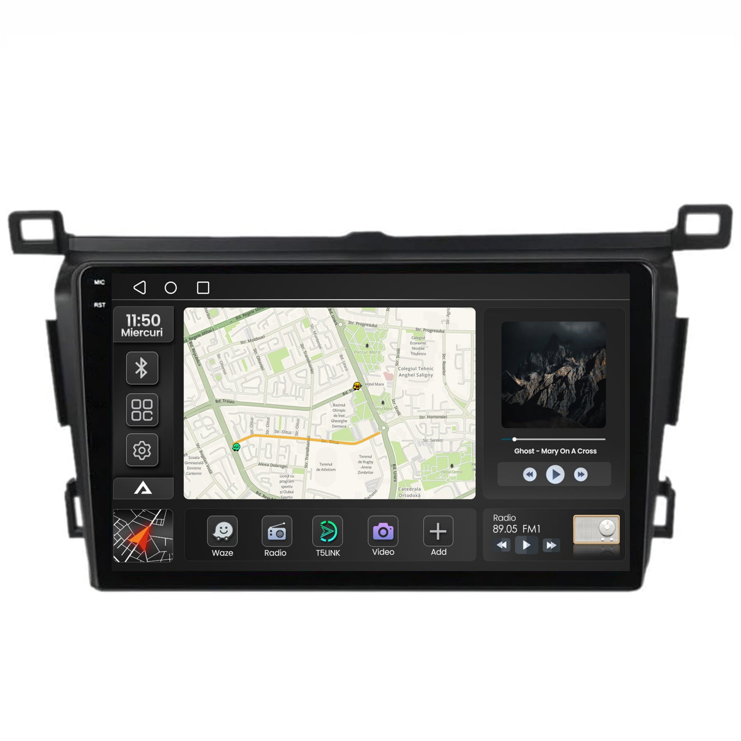 Navigatie 2K Toyota RAV4 (2013-2018), Android, S-Quadcore / 4GB RAM + 64GB ROM, 9.5 Inch - AD-BGS90042K+AD-BGRKIT092