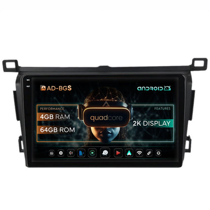 Navigatie 2K Toyota RAV4 (2013-2018), Android, S-Quadcore / 4GB RAM + 64GB ROM, 9.5 Inch - AD-BGS90042K+AD-BGRKIT092