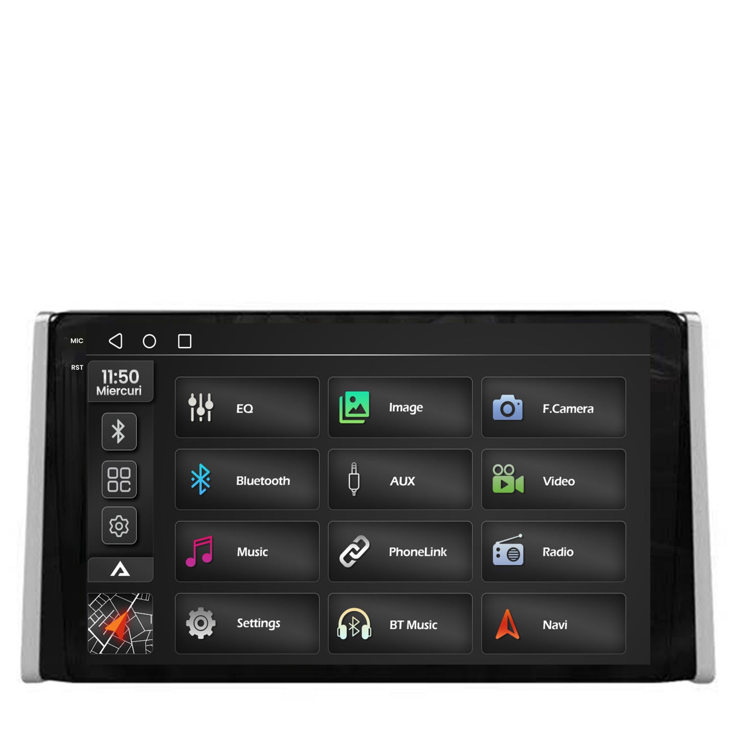 Navigatie 2K Toyota RAV4 (2018+), Android, S-Quadcore / 4GB RAM + 64GB ROM, 9.5 Inch - AD-BGS90042K+AD-BGRKIT098