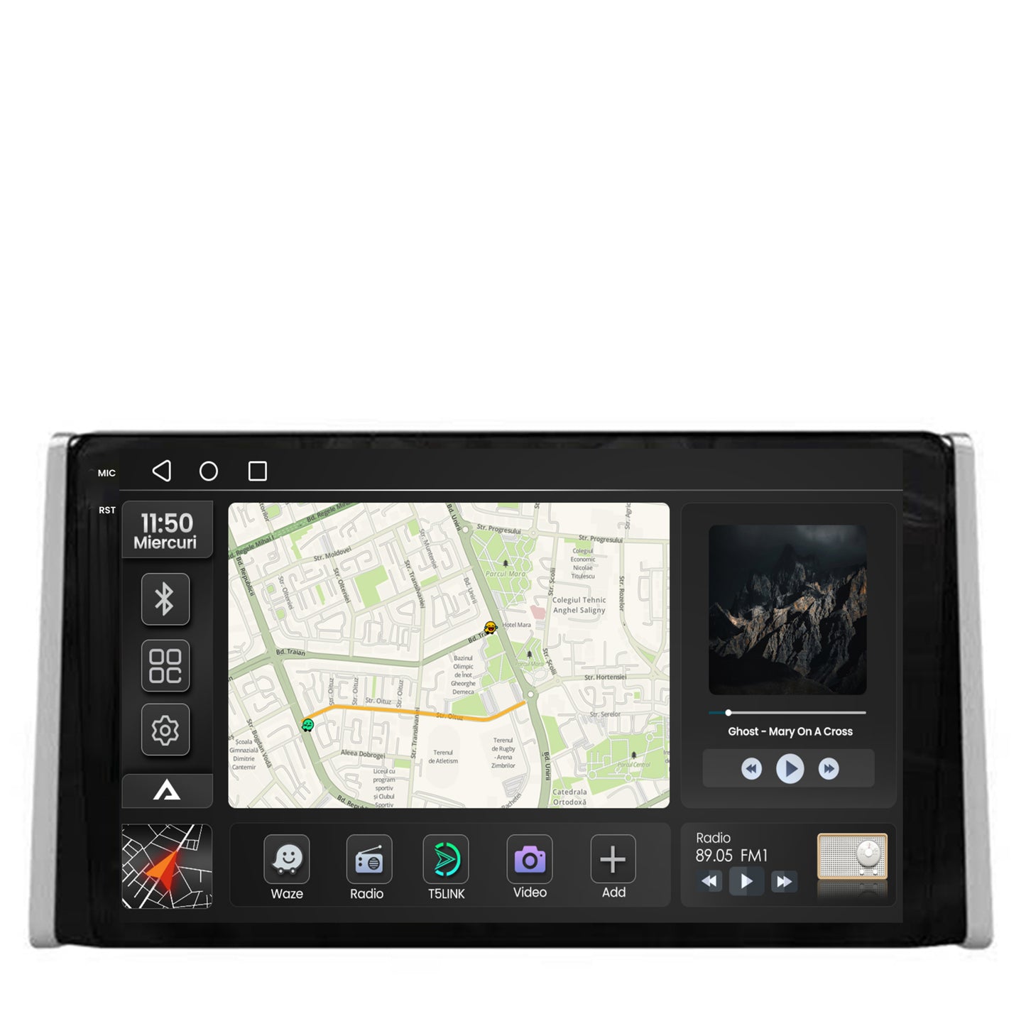 Navigatie 2K Toyota RAV4 (2018+), Android, S-Quadcore / 4GB RAM + 64GB ROM, 9.5 Inch - AD-BGS90042K+AD-BGRKIT098
