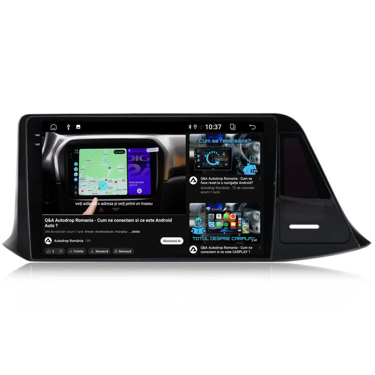 Navigatie 2K Toyota Toyota C-HR (2016-2020), Android, S-Quadcore / 4GB RAM + 64GB ROM, 9.5 Inch - AD-BGS90042K+AD-BGRKIT074