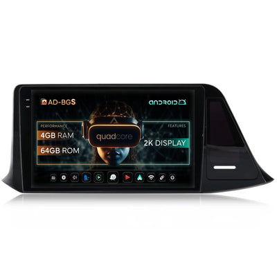 Navigatie 2K Toyota Toyota C-HR (2016-2020), Android, S-Quadcore / 4GB RAM + 64GB ROM, 9.5 Inch - AD-BGS90042K+AD-BGRKIT074
