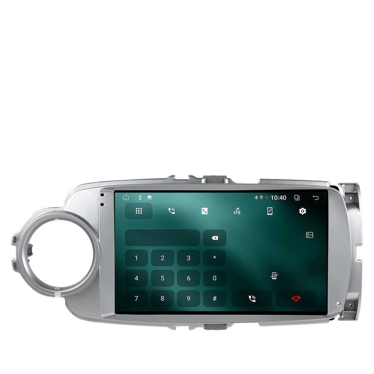 Navigatie 2K Toyota Yaris (2010-2018), Android, S-Quadcore / 4GB RAM + 64GB ROM, 9.5 Inch - AD-BGS90042K+AD-BGRKIT104