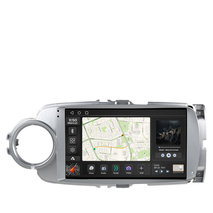 Navigatie 2K Toyota Yaris (2010-2018), Android, S-Quadcore / 4GB RAM + 64GB ROM, 9.5 Inch - AD-BGS90042K+AD-BGRKIT104