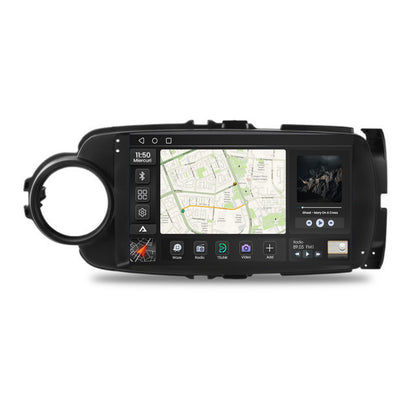 Navigatie 2K Toyota Yaris (2010-2018), Android, S-Quadcore / 4GB RAM + 64GB ROM, 9.5 Inch - AD-BGS90042K+AD-BGRKIT104B