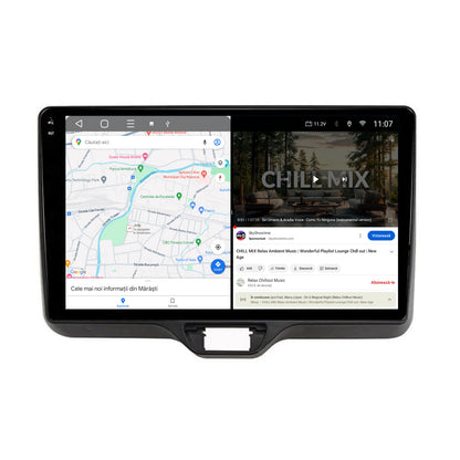 Navigatie 2K Toyota Yaris (2020+), Android, S-Quadcore / 4GB RAM + 64GB ROM, 10.36 Inch - AD-BGS90042K+AD-BGRKIT105