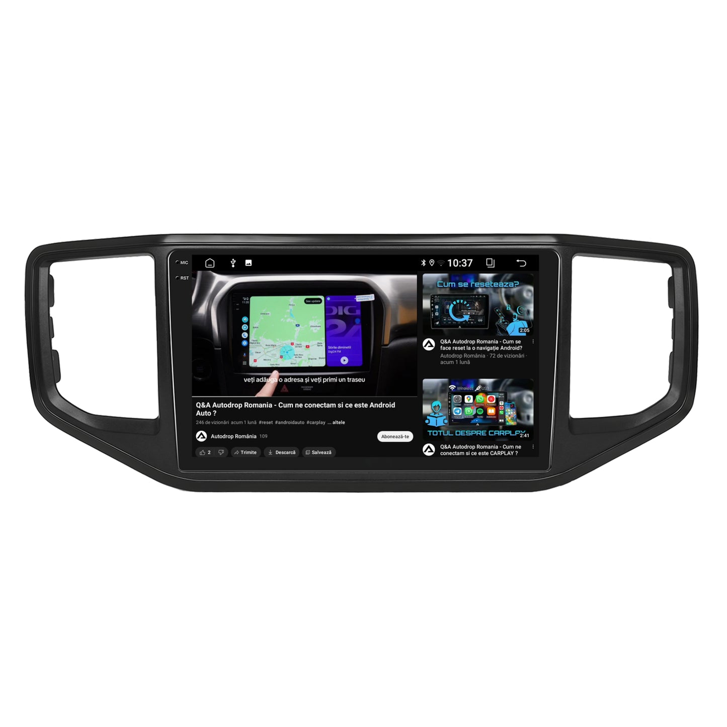 Navigatie 2K Volkswagen Amarok (2017-2021), Android, S-Quadcore / 4GB RAM + 64GB ROM, 9.5 Inch - AD-BGS90042K+AD-BGRKIT030