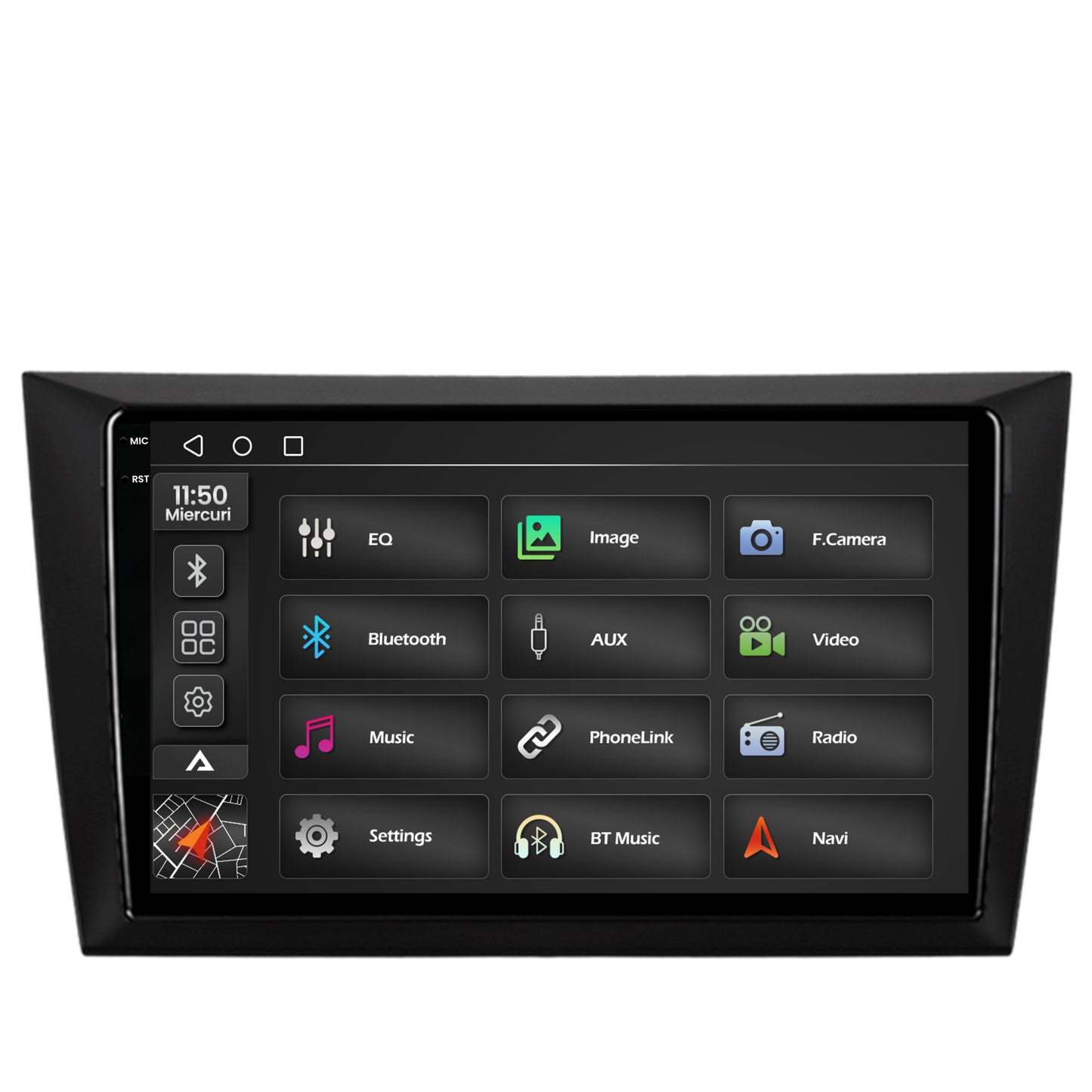 Navigatie 2K Volkswagen Golf 6, Android, S-Quadcore / 4GB RAM + 64GB ROM, 9.5 Inch - AD-BGS90042K+AD-BGRKIT024V2