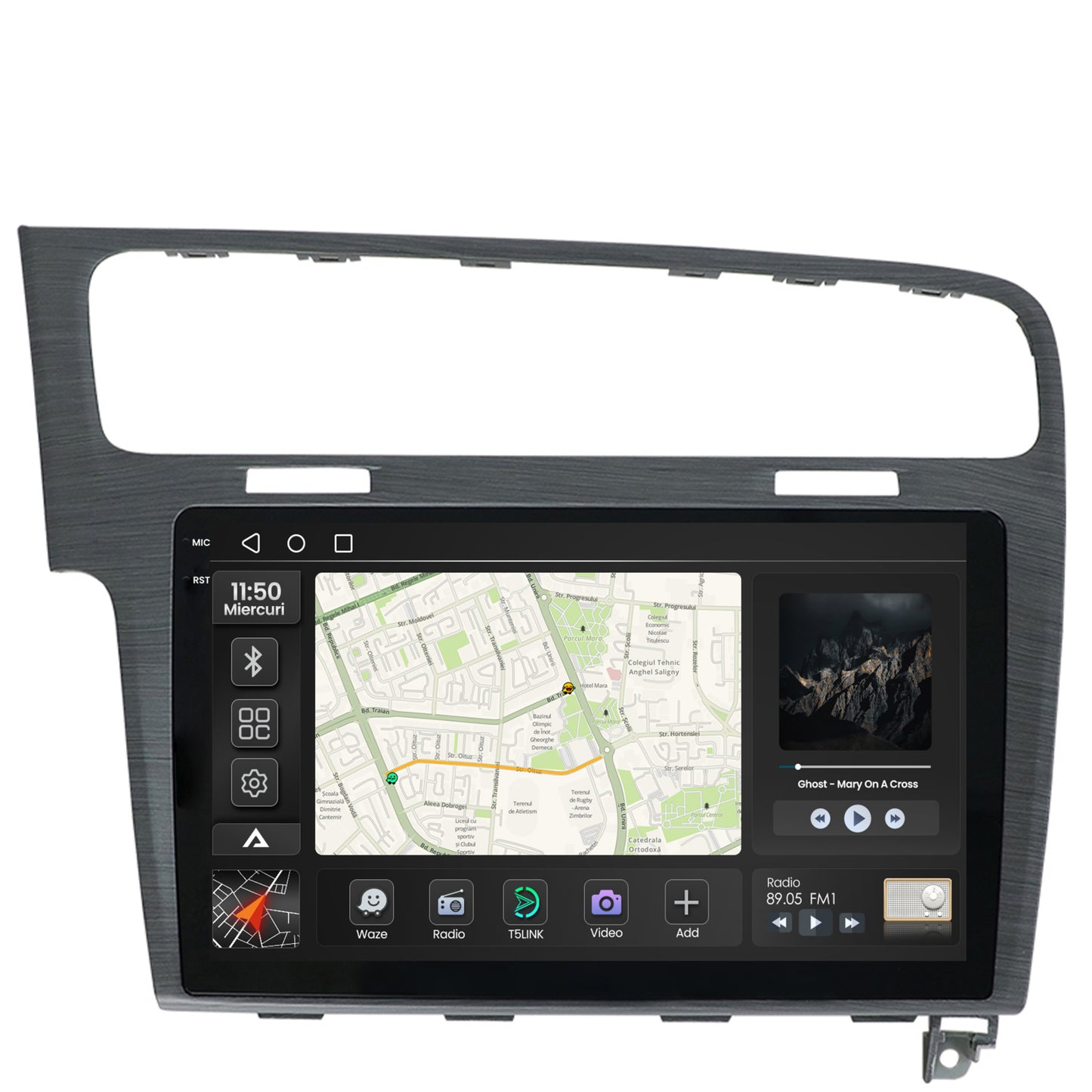 Navigatie 2K Volkswagen Golf 7, Android, S-Quadcore / 4GB RAM + 64GB ROM, 10.36 Inch - AD-BGS100042K+AD-BGRKIT023A