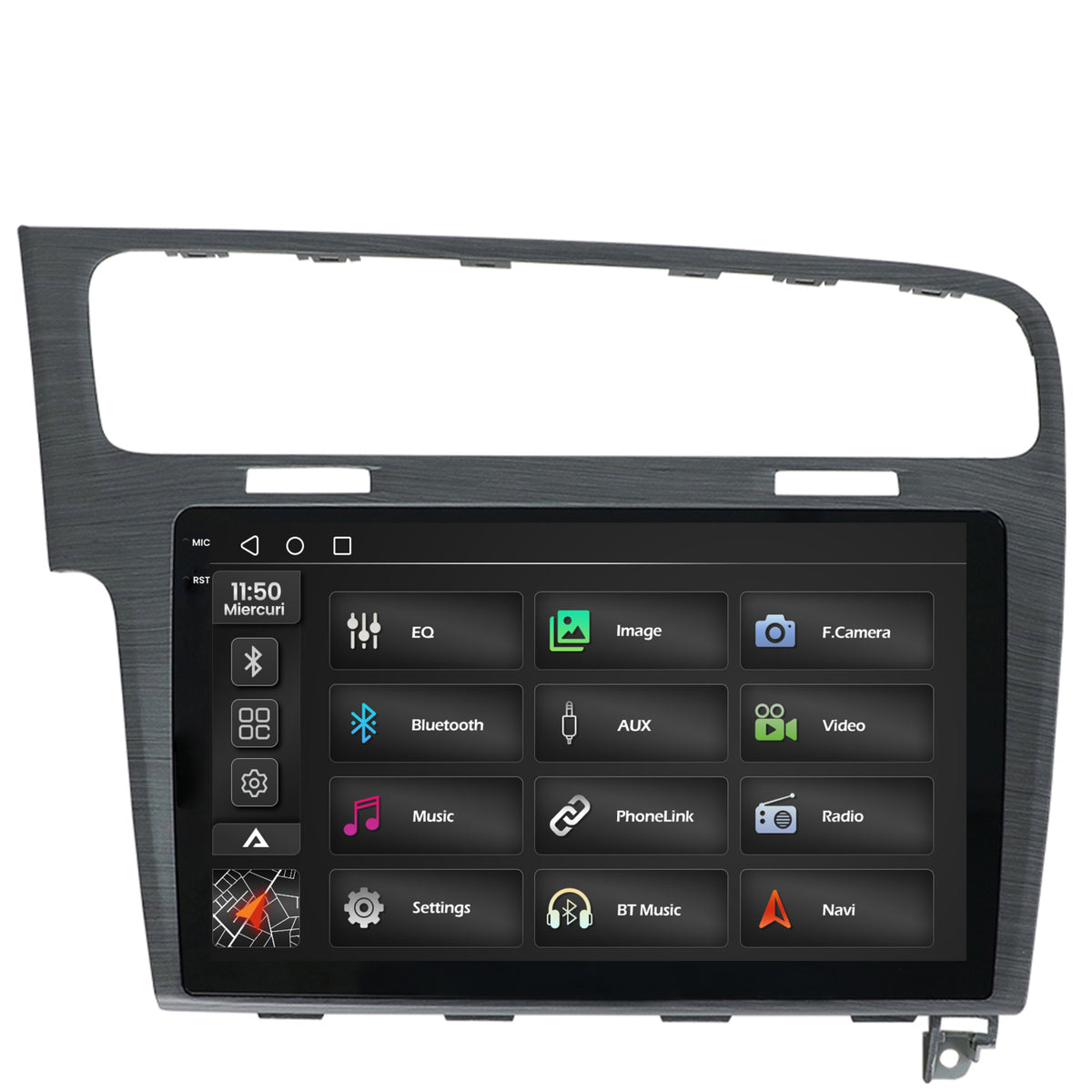 Navigatie 2K Volkswagen Golf 7, Android, S-Quadcore / 4GB RAM + 64GB ROM, 10.36 Inch - AD-BGS100042K+AD-BGRKIT023A