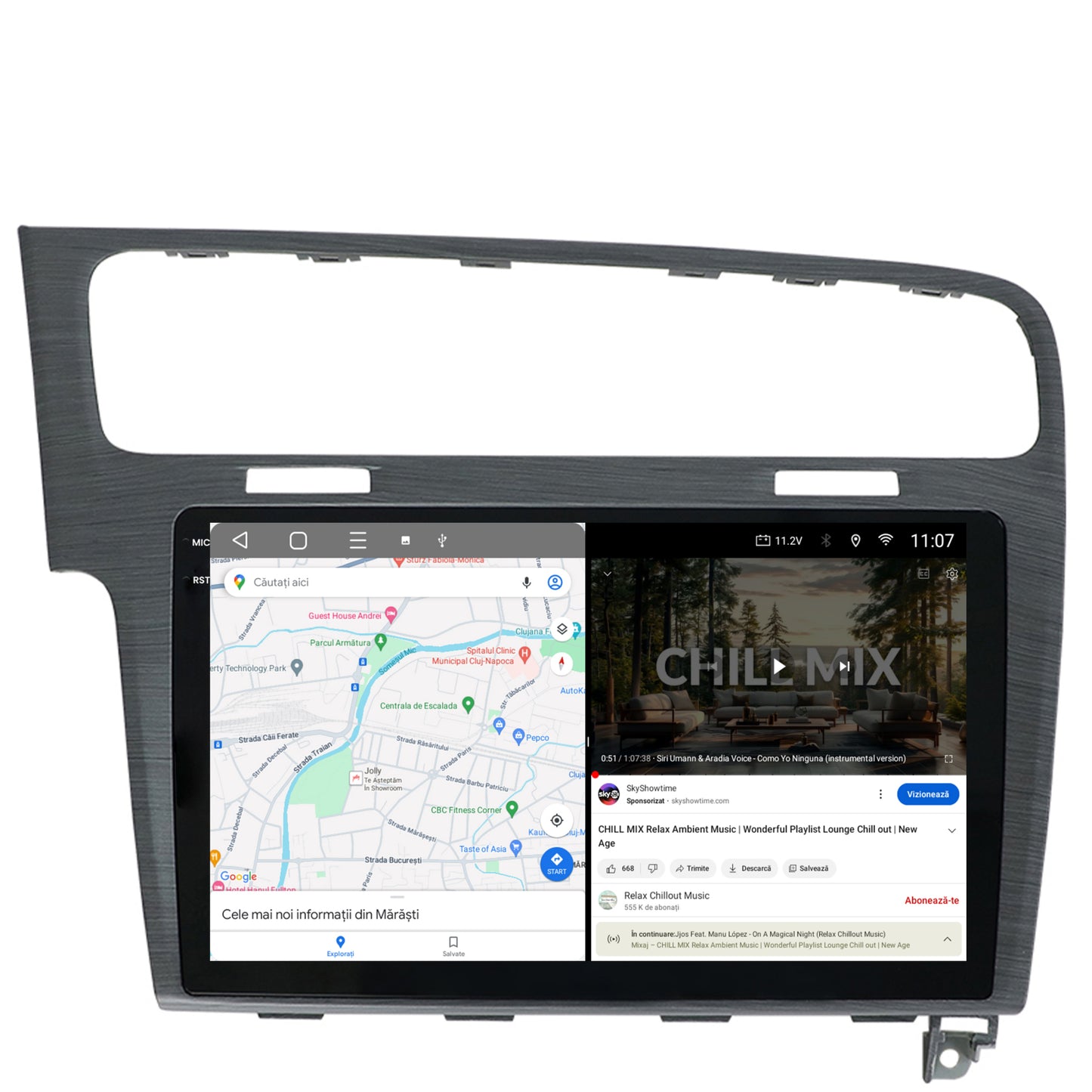 Navigatie 2K Volkswagen Golf 7, Android, S-Quadcore / 4GB RAM + 64GB ROM, 10.36 Inch - AD-BGS100042K+AD-BGRKIT023A