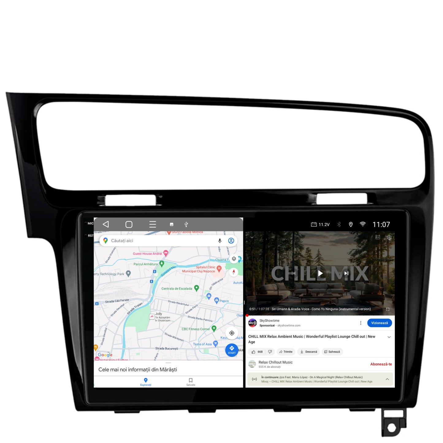 Navigatie 2K Volkswagen Golf 7, Android, S-Quadcore / 4GB RAM + 64GB ROM, 10.36 Inch - AD-BGS100042K+AD-BGRKIT023B