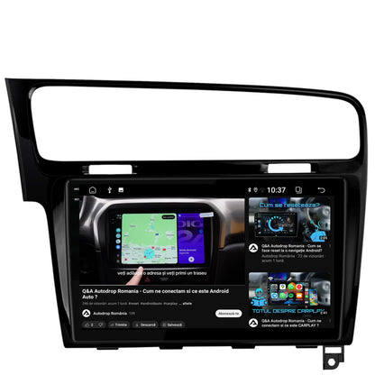 Navigatie 2K Volkswagen Golf 7, Android, S-Quadcore / 4GB RAM + 64GB ROM, 10.36 Inch - AD-BGS100042K+AD-BGRKIT023B