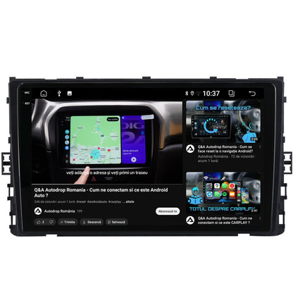 Navigatie 2K Volkswagen T-Cross (2018+), Android, S-Quadcore / 4GB RAM + 64GB ROM, 9.5 Inch - AD-BGS90042K+AD-BGRKIT041V3