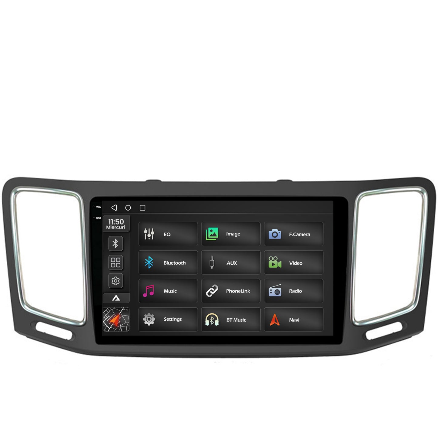 Navigatie 2K Volkswagen Sharan / Seat Alhambra (2010-2018), Android, S-Quadcore / 4GB RAM + 64GB ROM, 9.5 Inch - AD-BGS90042K+AD-BGRKIT044