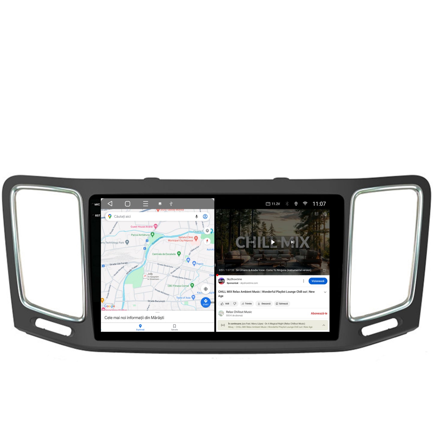Navigatie 2K Volkswagen Sharan / Seat Alhambra (2010-2018), Android, S-Quadcore / 4GB RAM + 64GB ROM, 9.5 Inch - AD-BGS90042K+AD-BGRKIT044