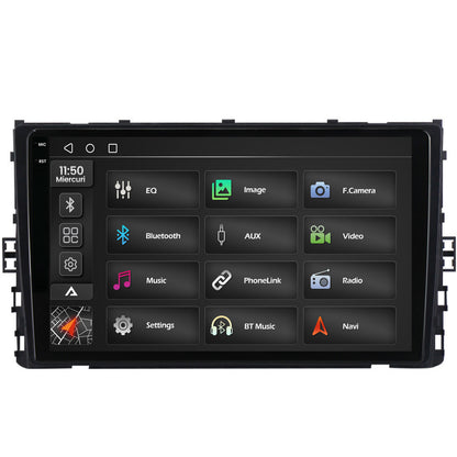 Navigatie 2K Volkswagen T-Roc (2017+), Android, S-Quadcore / 4GB RAM + 64GB ROM, 9.5 Inch - AD-BGS90042K+AD-BGRKIT041-V2