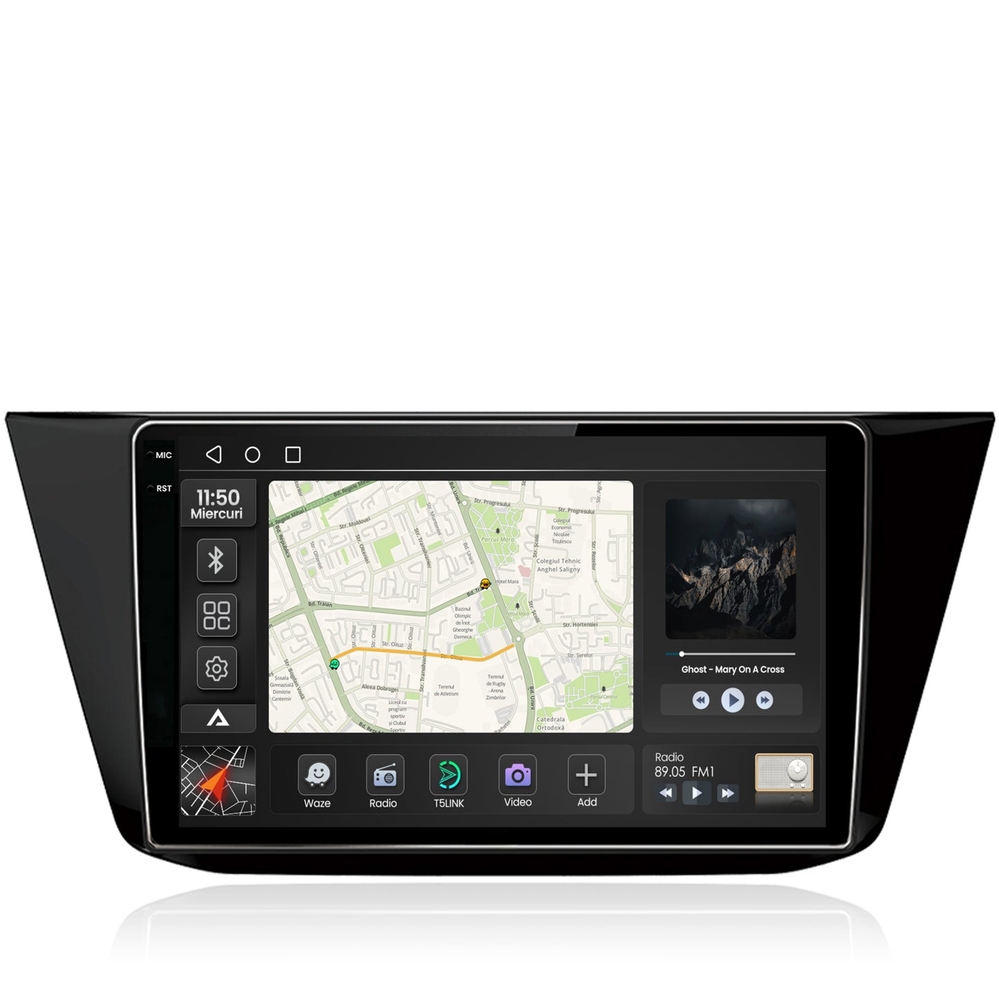 Navigatie 2K Volkswagen Tiguan (2016+), Android, S-Quadcore / 4GB RAM + 64GB ROM, 10.36 Inch - AD-BGS100042K+AD-BGRKIT036