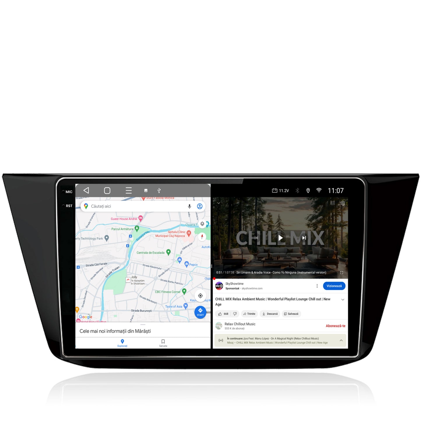 Navigatie 2K Volkswagen Tiguan (2016+), Android, S-Quadcore / 4GB RAM + 64GB ROM, 10.36 Inch - AD-BGS100042K+AD-BGRKIT036