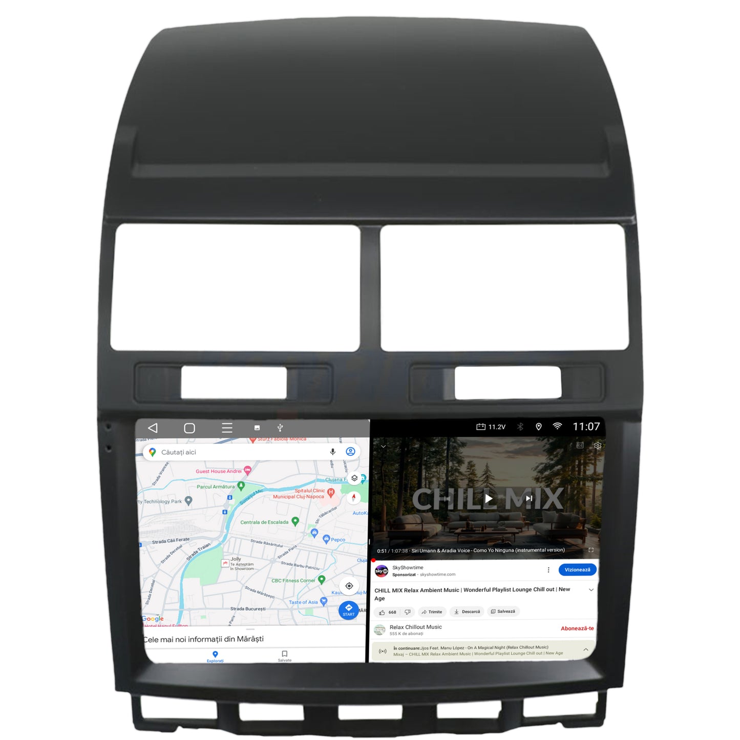 Navigatie 2K Volkswagen Touareg (2002-2011), Android, S-Quadcore / 4GB RAM + 64GB ROM, 9.5 Inch - AD-BGS90042K+AD-BGRKIT050