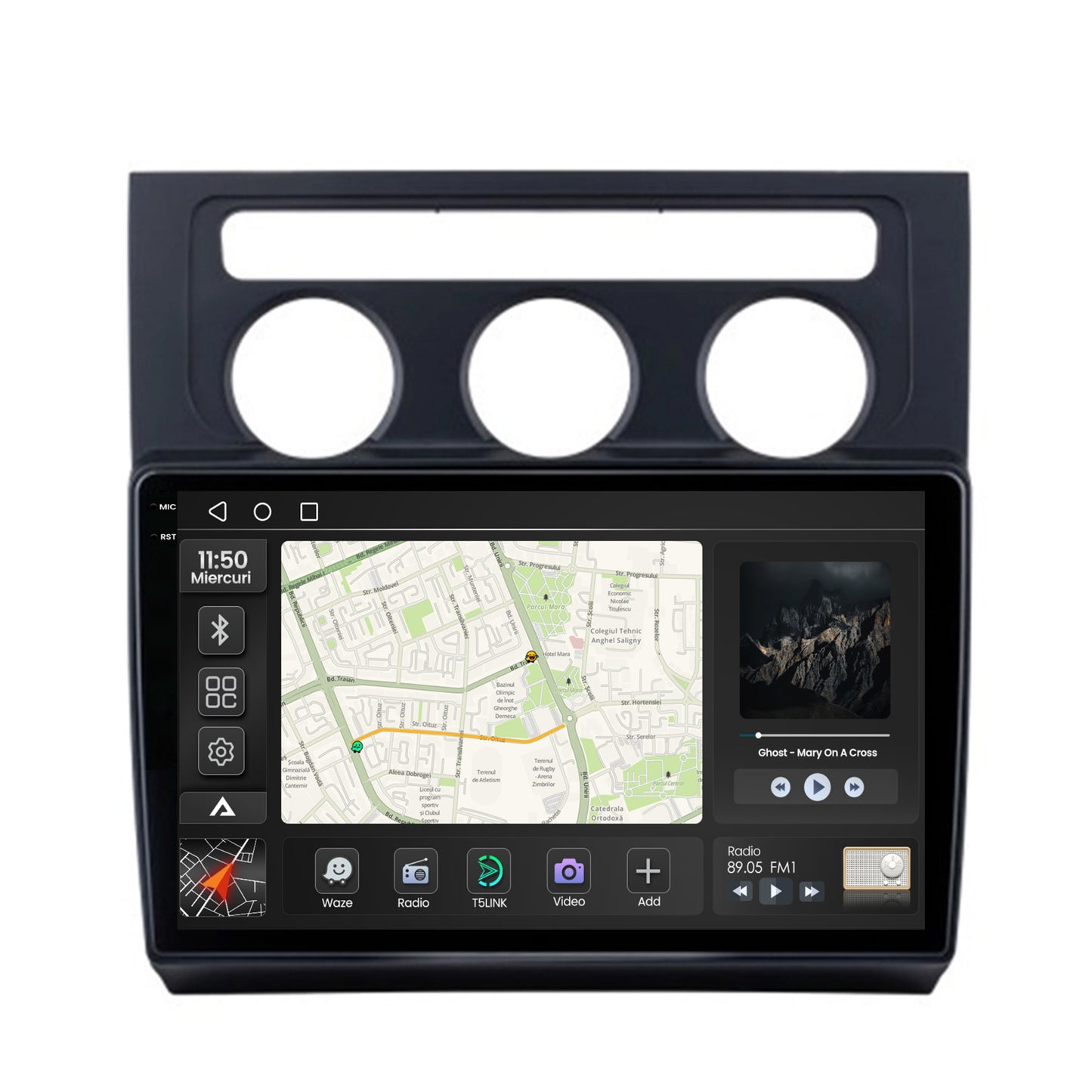Navigatie 2K Volkswagen Touran (2003-2010), Android, S-Quadcore / 4GB RAM + 64GB ROM, 10.36 Inch - AD-BGS100042K+AD-BGRKIT053