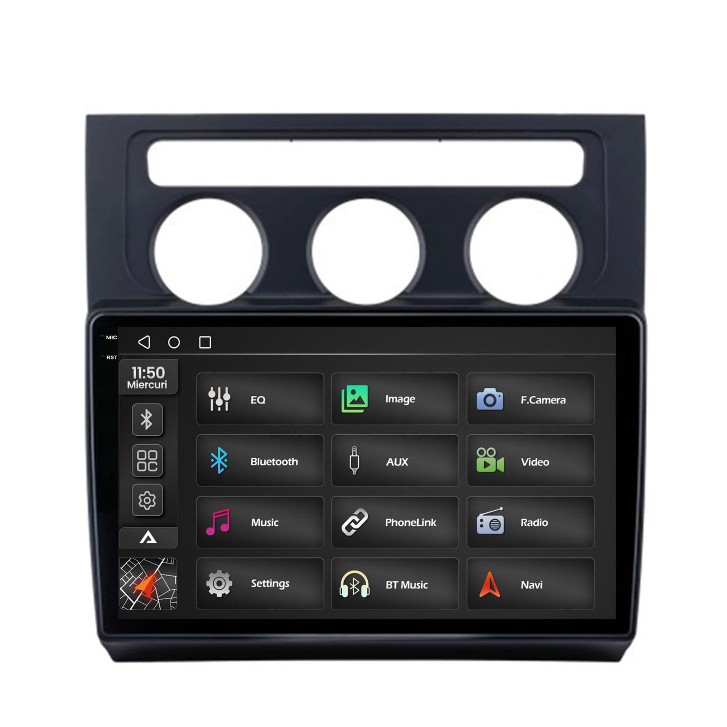 Navigatie 2K Volkswagen Touran (2003-2010), Android, S-Quadcore / 4GB RAM + 64GB ROM, 10.36 Inch - AD-BGS100042K+AD-BGRKIT053