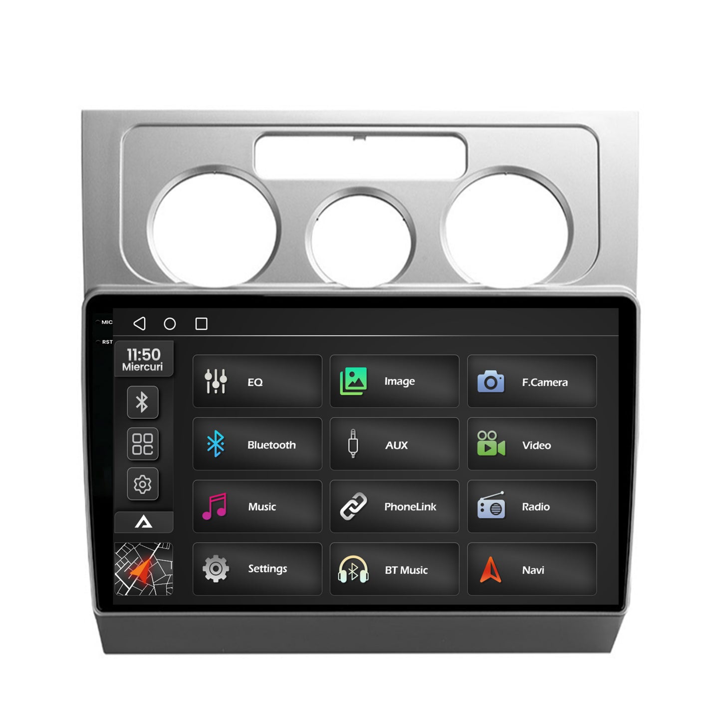 Navigatie 2K Volkswagen Touran (2003-2010), Android, S-Quadcore / 4GB RAM + 64GB ROM, 10.36 Inch - AD-BGS100042K+AD-BGRKIT054