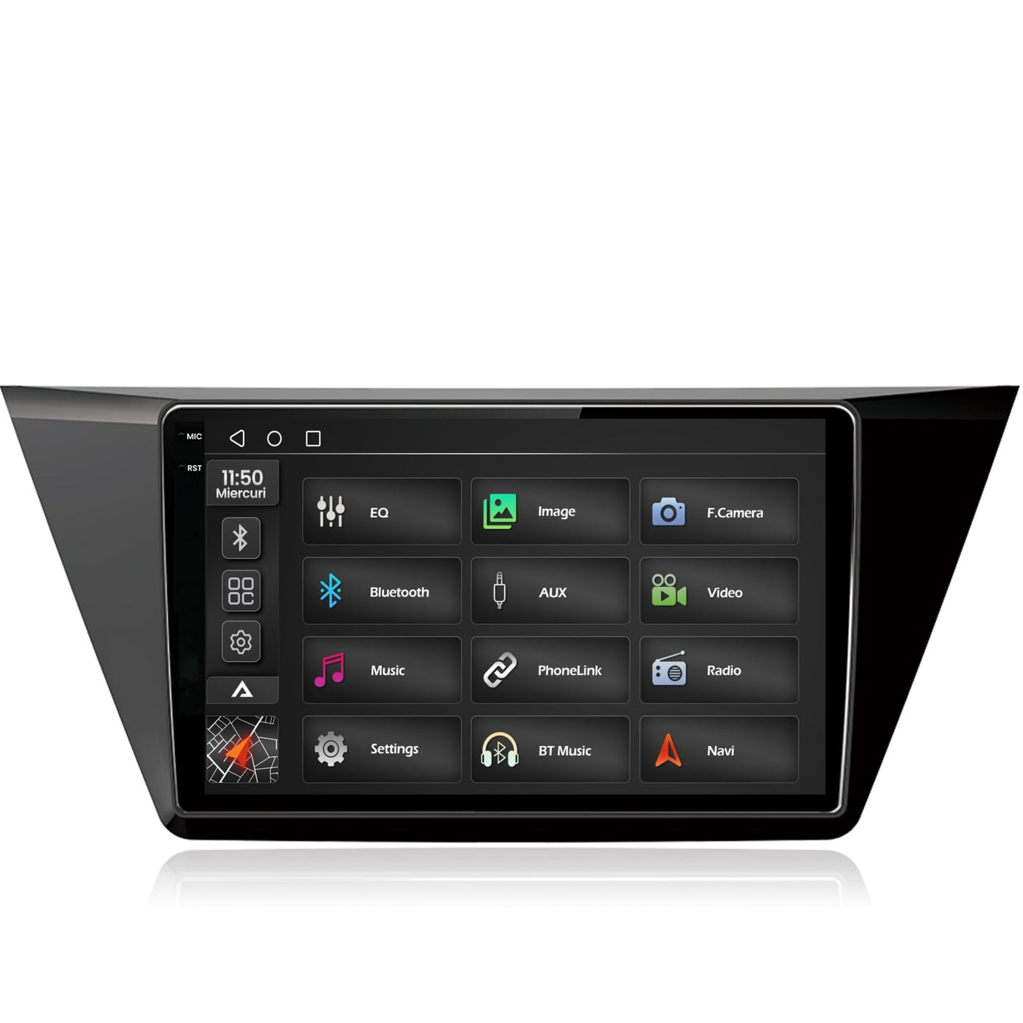Navigatie 2K Volkswagen Touran (2016+), Android, S-Quadcore / 4GB RAM + 64GB ROM, 10.36 Inch - AD-BGS100042K+AD-BGRKIT032