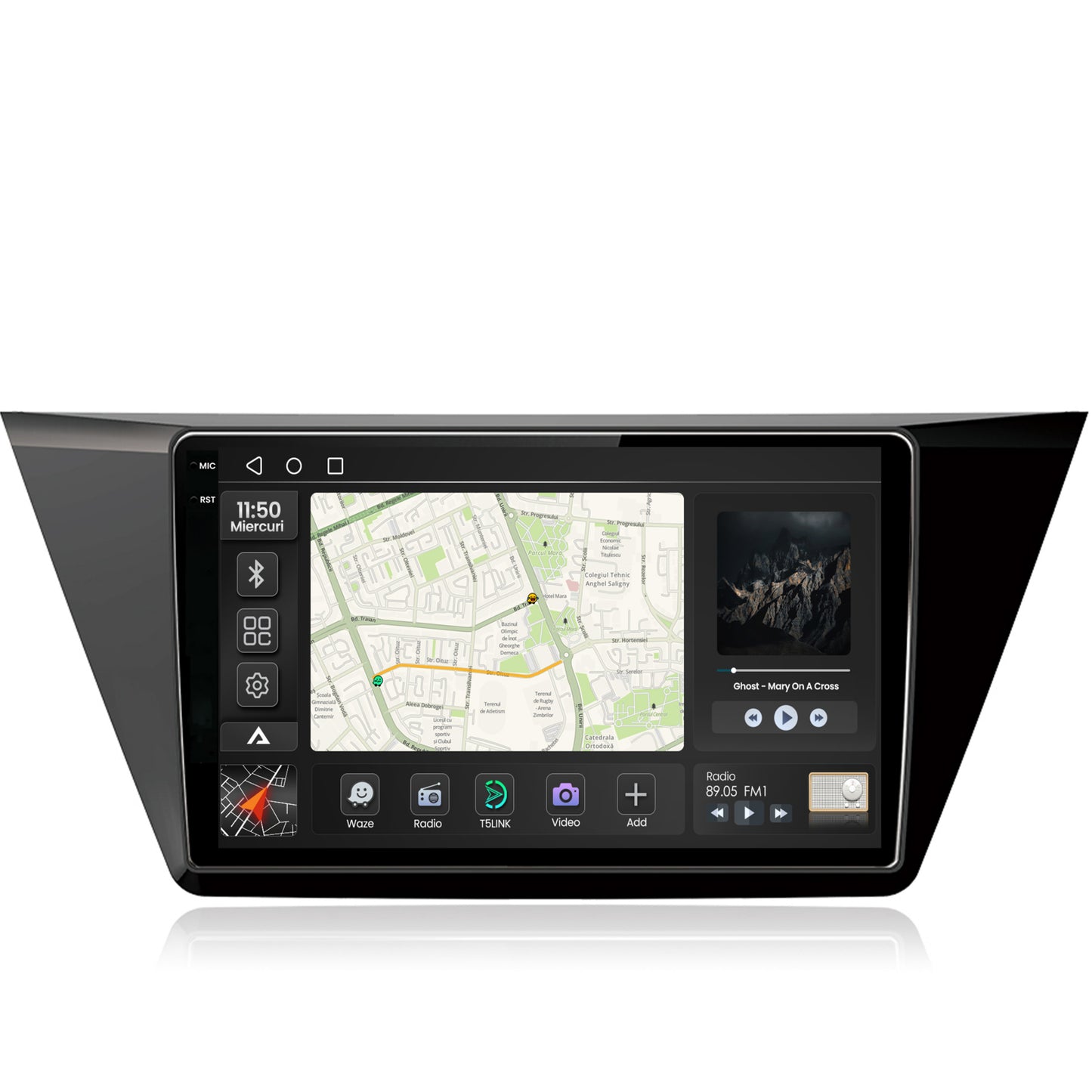 Navigatie 2K Volkswagen Touran (2016+), Android, S-Quadcore / 4GB RAM + 64GB ROM, 10.36 Inch - AD-BGS100042K+AD-BGRKIT032