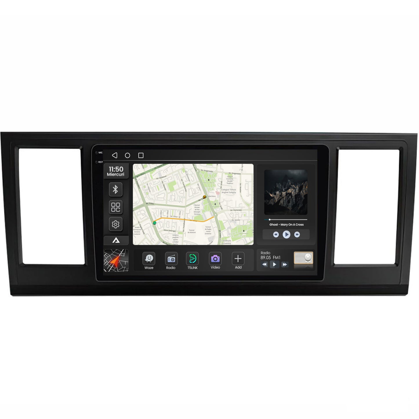 Navigatie 2K Volkswagen Transporter / Caravelle / Multivan T6 (2015+), Android, S-Quadcore / 4GB RAM + 64GB ROM, 9.5 Inch - AD-BGS90042K+AD-BGRKIT056V2