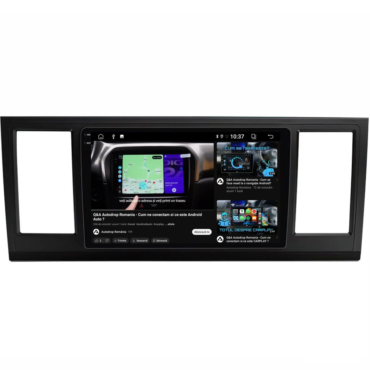 Navigatie 2K Volkswagen Transporter / Caravelle / Multivan T6 (2015+), Android, S-Quadcore / 4GB RAM + 64GB ROM, 9.5 Inch - AD-BGS90042K+AD-BGRKIT056V2