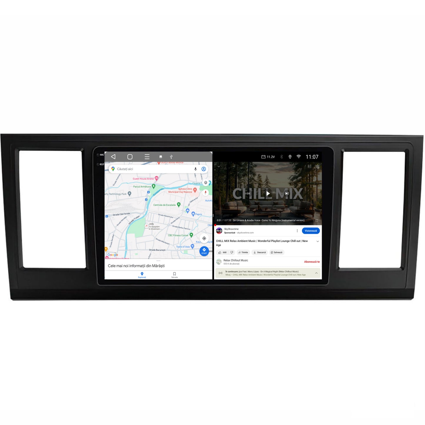 Navigatie 2K Volkswagen Transporter / Caravelle / Multivan T6 (2015+), Android, S-Quadcore / 4GB RAM + 64GB ROM, 9.5 Inch - AD-BGS90042K+AD-BGRKIT056V2