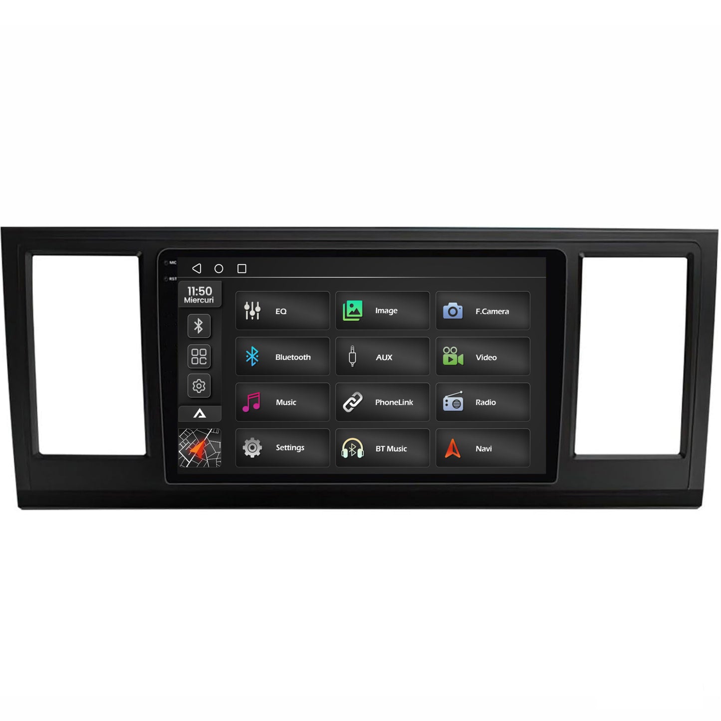 Navigatie 2K Volkswagen Transporter / Caravelle / Multivan T6 (2015+), Android, S-Quadcore / 4GB RAM + 64GB ROM, 9.5 Inch - AD-BGS90042K+AD-BGRKIT056V2