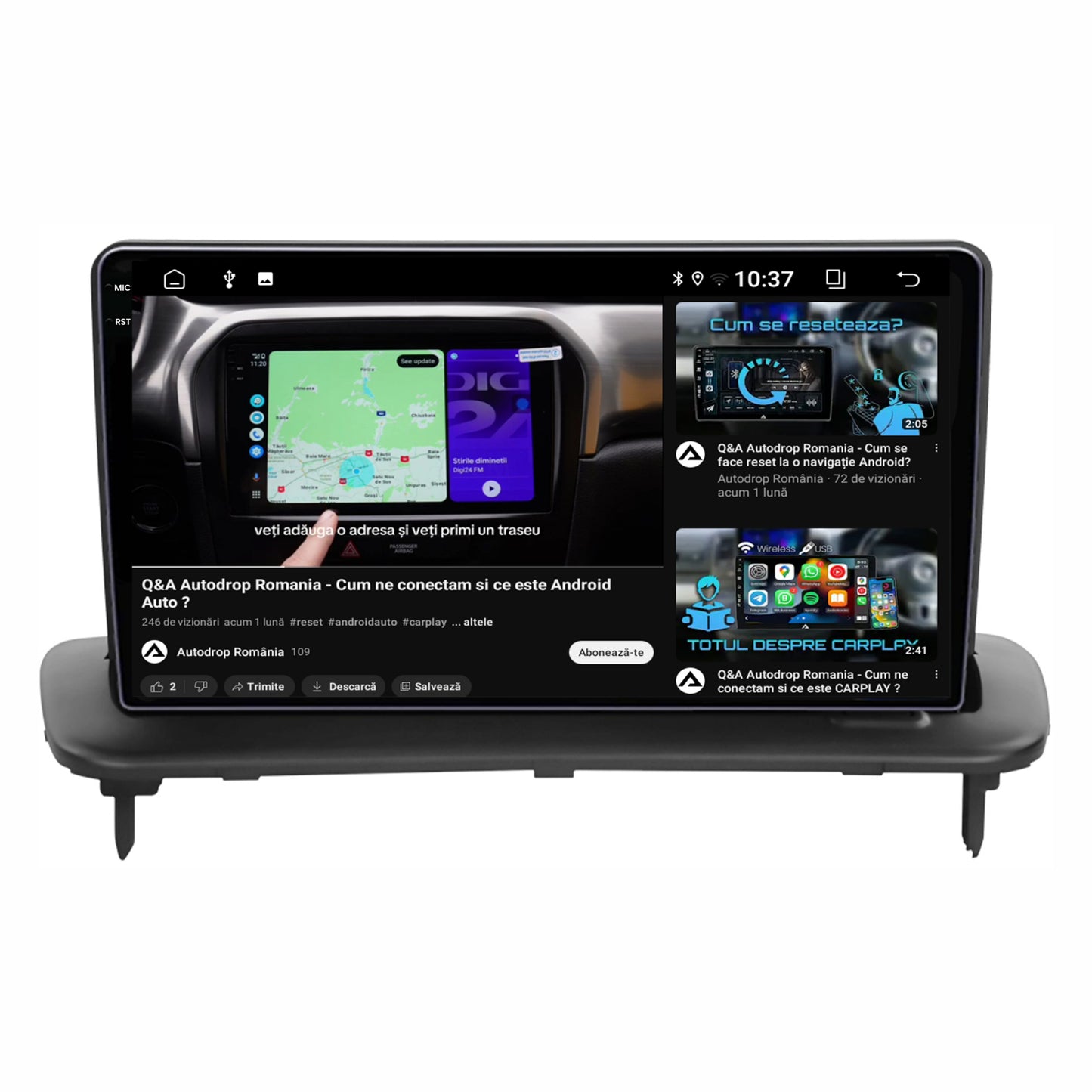 Navigatie 2K Volvo C40 C30 S40 C70 V50 (2004-2012), Android, S-Quadcore / 4GB RAM + 64GB ROM, 9.5 Inch - AD-BGS90042K+AD-BGRKIT403