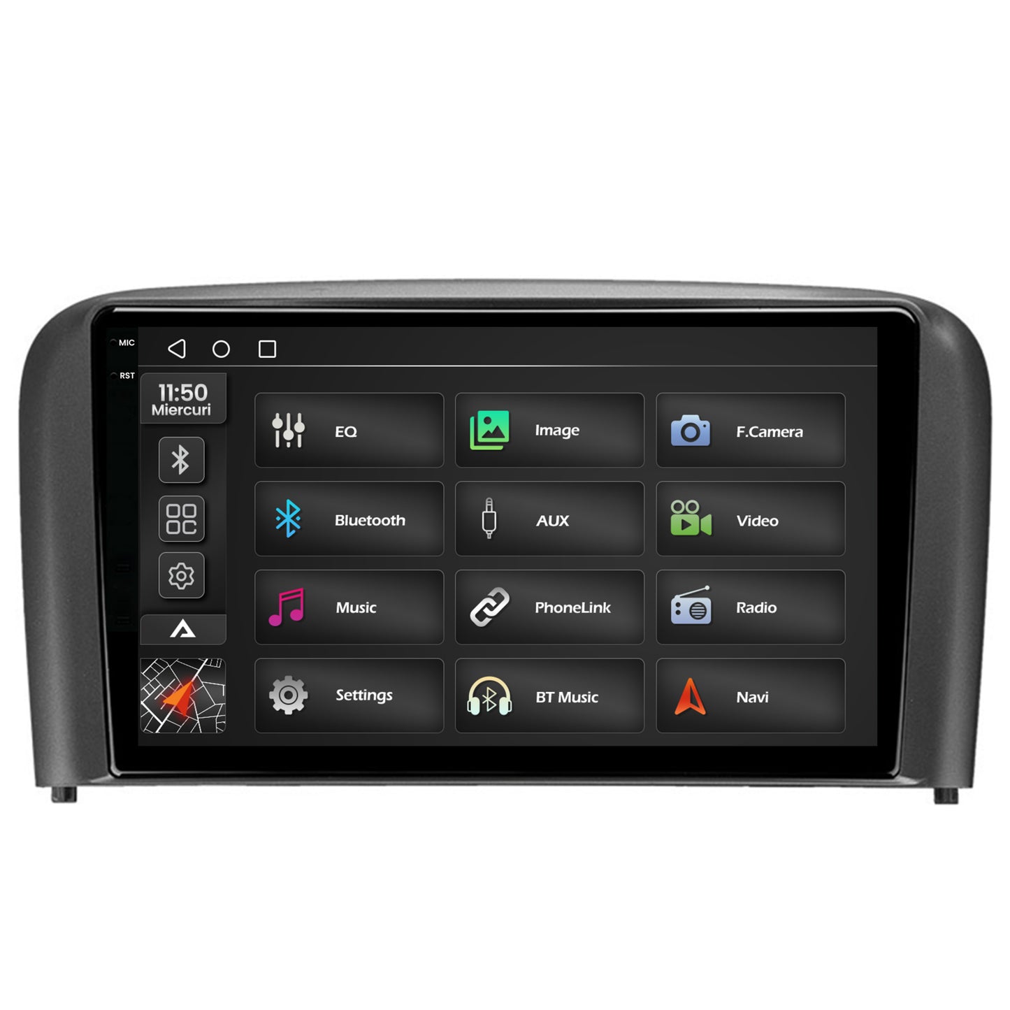 Navigatie 2K Volvo S80 (1998-2004), Android, S-Quadcore / 4GB RAM + 64GB ROM, 9.5 Inch - AD-BGS90042K+AD-BGRKIT404