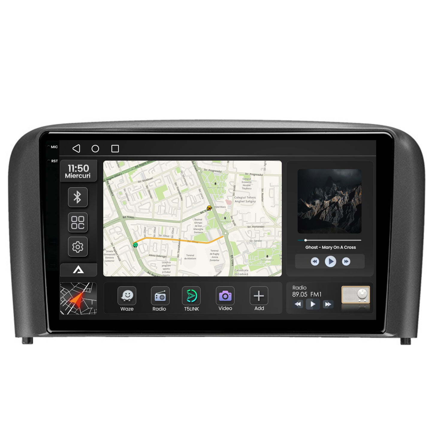 Navigatie 2K Volvo S80 (1998-2004), Android, S-Quadcore / 4GB RAM + 64GB ROM, 9.5 Inch - AD-BGS90042K+AD-BGRKIT404