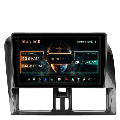 Navigatie 2K Volvo XC60 (2008-2013), Android, S-Quadcore / 4GB RAM + 64GB ROM, 9.5 Inch - AD-BGS90042K+AD-BGRKIT400-0813