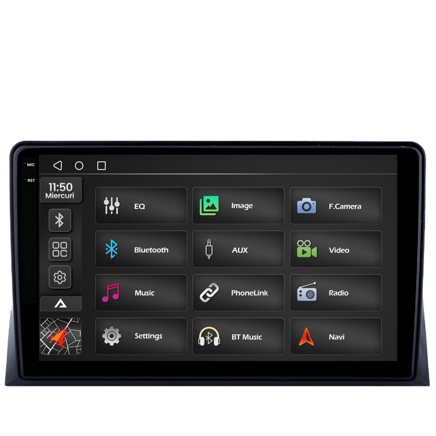 Navigatie 2K VW Multivan T5 (2003-2015), Android, S-Quadcore / 4GB RAM + 64GB ROM, 9.5 Inch - AD-BGS90042K+AD-BGRKIT025T5