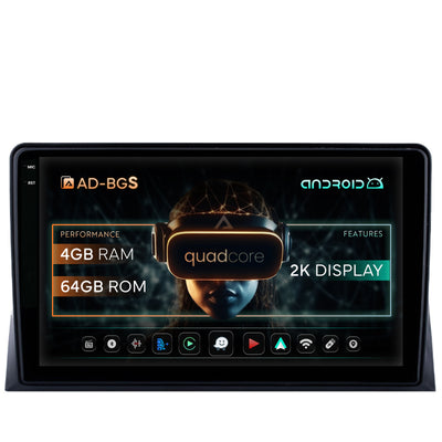 Navigatie 2K VW Multivan T5 (2003-2015), Android, S-Quadcore / 4GB RAM + 64GB ROM, 9.5 Inch - AD-BGS90042K+AD-BGRKIT025T5