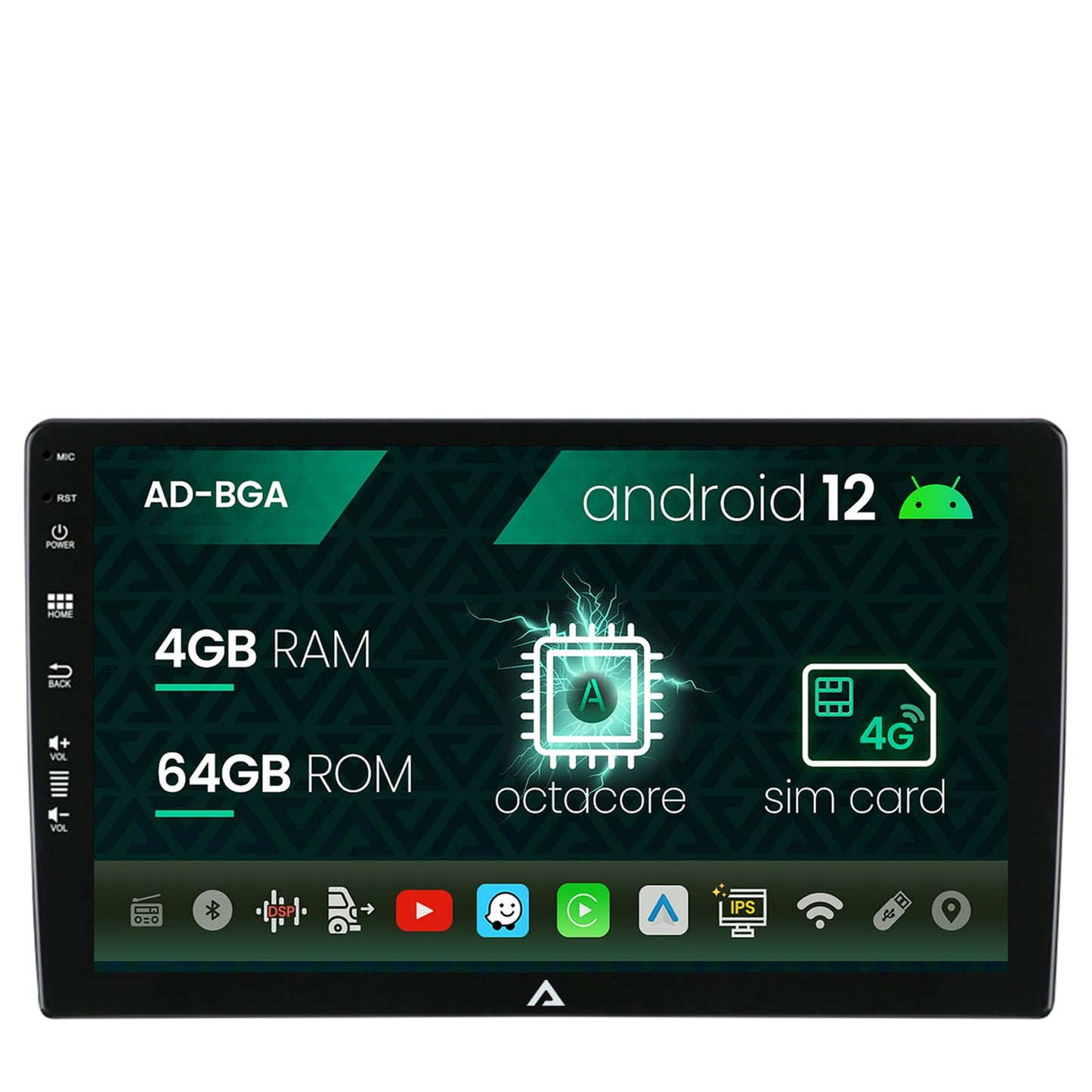 [LICHIDARE STOC/FARA 4G] Navigatie All-in-one Universala, Android, A-Octacore / 4GB RAM + 64GB ROM, 10.1 Inch - AD-BGA10004